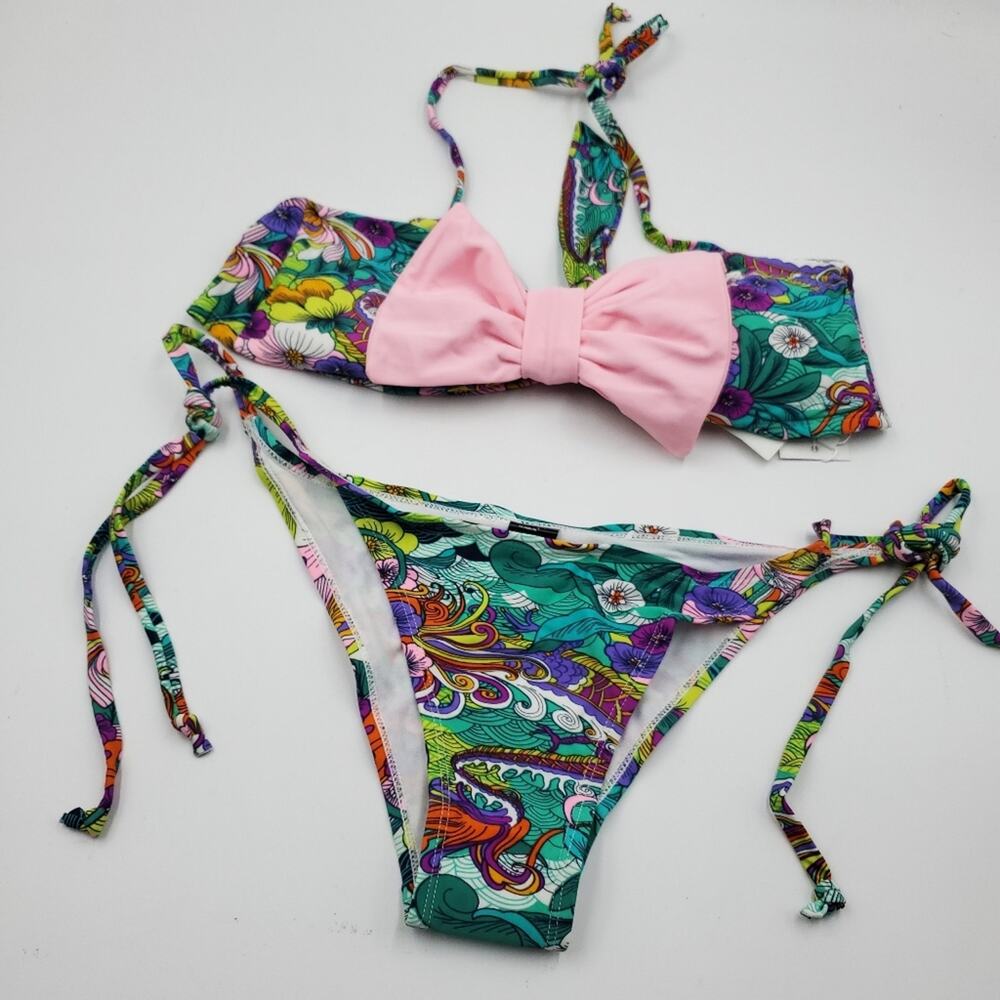 4/$25 Bandeau Top Tie Sides 2 Pieces Bikini